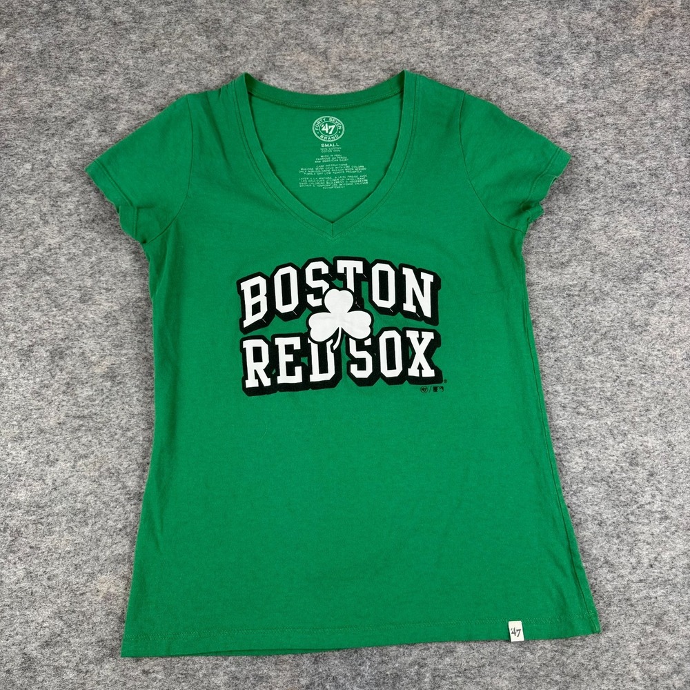 '47 Brand Boston Red Sox T-Shirt Green Womens Small S - Picture 1 of 8
